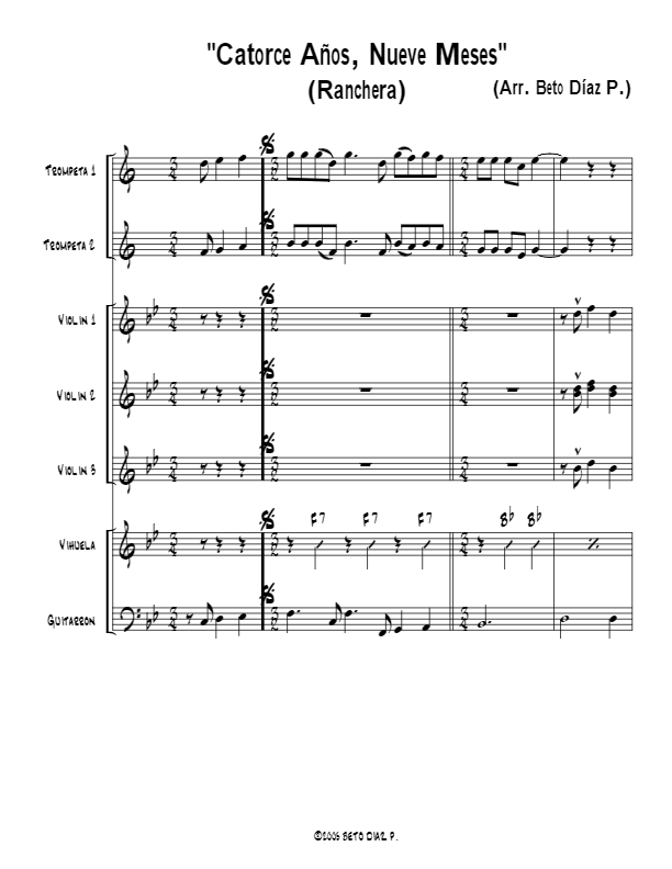La imagen puede contener una previsualizacion de una partitura